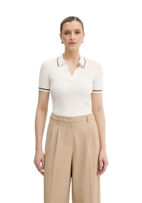 V-neck polo shirt with contrasting trim ARMANI EXCHANGE | sweaters | XW001897 AF10352U1003